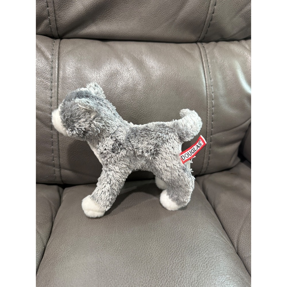 Douglas Cuddle Toys Grey White Kitten Cat Plush Standing Stuffed Animal 8 inch